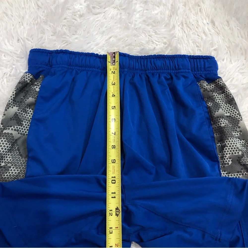Nike Dri Fit MLB baseball Fly Performance Shorts Grey Blue‎ Large